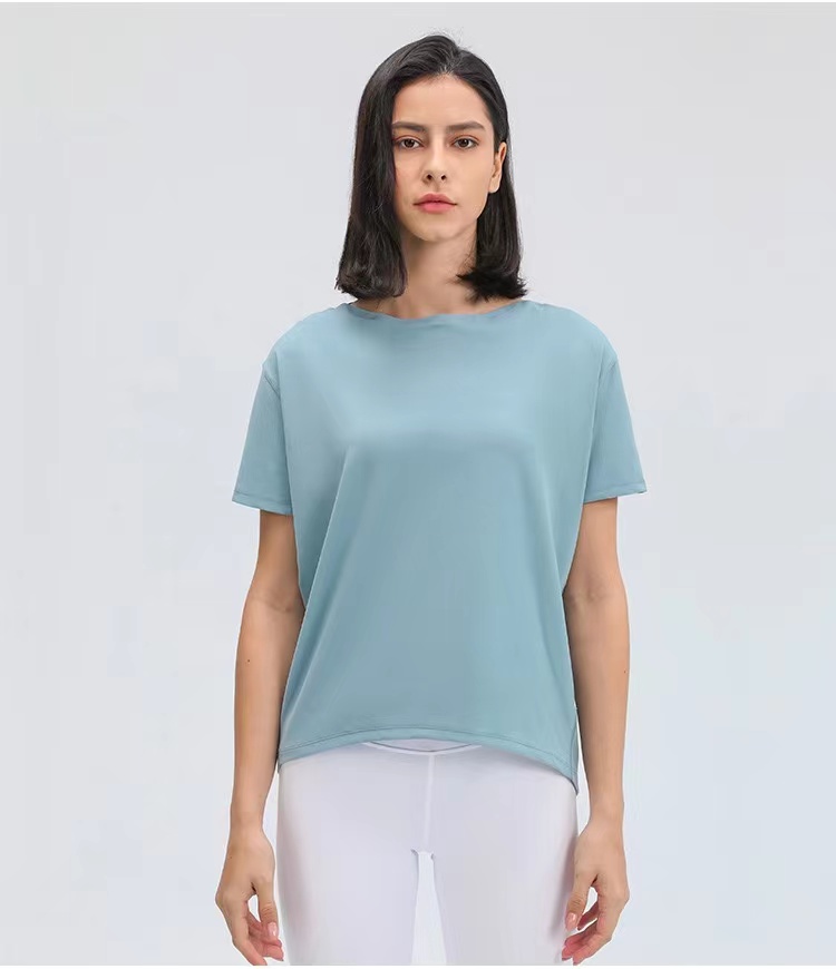 Lu short Sleeve Yoga outfits Shirts Sport Top Fitness Gym Top Sports Wear for Women Femme Jersey Mujer Running T Shirt back in ac tion, Soft pink logo
Lu short Sleeve Yoga outfits Shirts Sport Top Fitness Gym Top Sports Wear for Women Femme Jersey Mujer Running T Shirt back in ac tion, Soft pink logo