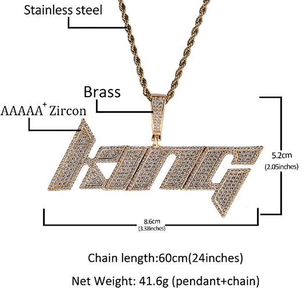 Custom Name Pendant Necklace For Men Women Iced Out Cubic Zirconia Prong Setting Intitial Letter Diy Personalized Charms Trap Rapper Hiphop Jewelry Bl