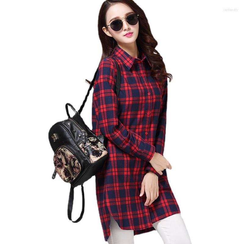 Women's Blouses Women's & Shirts Women Plaid Long Sleeve Chic Loose Oversize Spring Summer Outwear Casual Womens Sun-proof BF Retro, 1688-8
Women's Blouses Women's & Shirts Women Plaid Long Sleeve Chic Loose Oversize Spring Summer Outwear Casual Womens Sun-proof BF Retro, 1688-8