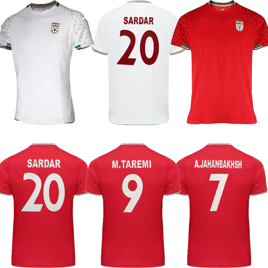 2022 2023 World Cup Soccer Jerseys Iran national team Azmoun Hosseini Fard Jahanbakhsh home away 22/23 football shirt, Red
2022 2023 World Cup Soccer Jerseys Iran national team Azmoun Hosseini Fard Jahanbakhsh home away 22/23 football shirt, Red