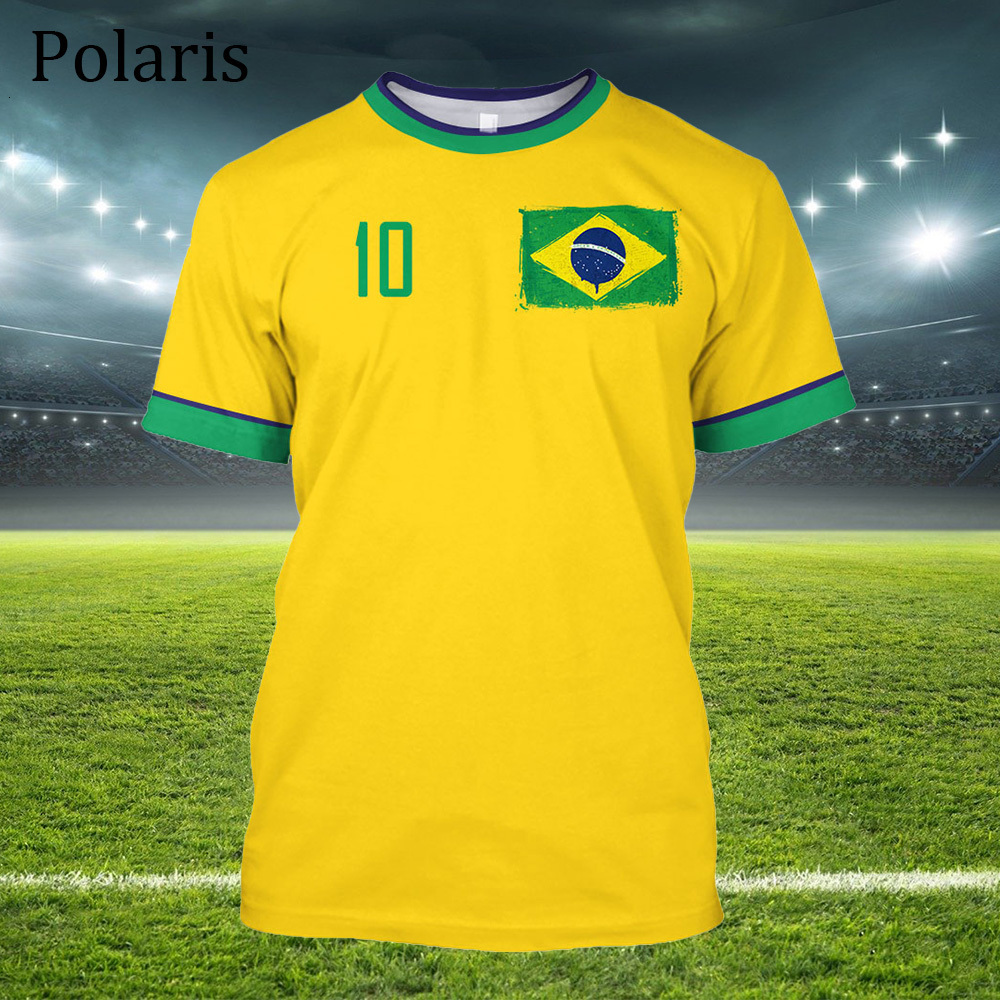 Outdoor TShirts Brazil Jersey Soccer Flag T Shirt Brasil National Emblem Tees Football Team Clothes 2223 221124
Outdoor TShirts Brazil Jersey Soccer Flag T Shirt Brasil National Emblem Tees Football Team Clothes 2223 221124