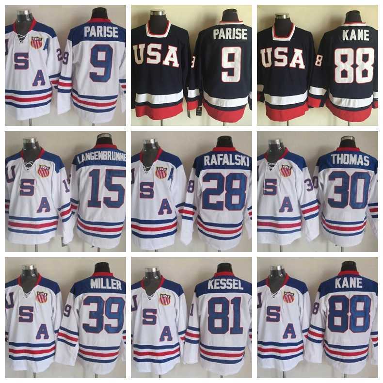Vintage Hockey 81 Phil Kessel Jersey Retror 2010 Team USA 9 Zach Parise 88 Patrick Kane 28 Brian Rafalski 30 Tim Thomas''Nhl''shirt, 9 navy blue
Vintage Hockey 81 Phil Kessel Jersey Retror 2010 Team USA 9 Zach Parise 88 Patrick Kane 28 Brian Rafalski 30 Tim Thomas''Nhl''shirt, 9 navy blue
