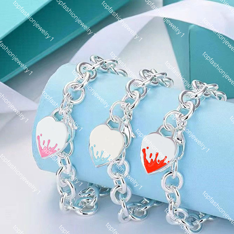 TIF Luxury Designer Bracelet Jewelry Women's Fashion Classic Heart Shaped Pendant Bracelet Love Girlfriend Gift Blue Pink Red Wholesale
TIF Luxury Designer Bracelet Jewelry Women's Fashion Classic Heart Shaped Pendant Bracelet Love Girlfriend Gift Blue Pink Red Wholesale