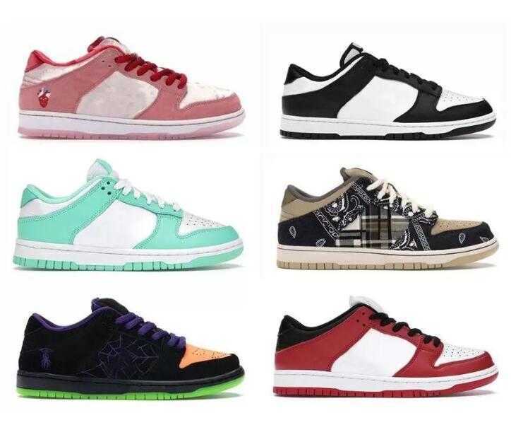 2022 Black White Panda Casual Running Shoes Men Women Designer Sneakers University Blue Coast Outdoor Trainers JL8Q