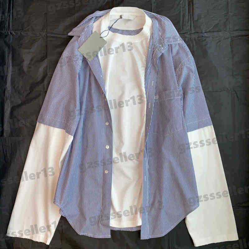 Fake Two Pieces Womens Blouses Tops 3D Embroidery Designer Blouse Fashion Brand Cotton Crew Neck Button Long Sleeve Top Luxury Women Clothing, 16
Fake Two Pieces Womens Blouses Tops 3D Embroidery Designer Blouse Fashion Brand Cotton Crew Neck Button Long Sleeve Top Luxury Women Clothing, 16