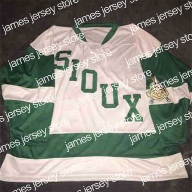College Hockey Wears Nik1 1959 RETRO UND North Dakota Fighting Sioux Hockey Jersey Embroidery Stitched Customize any number and name Jerseys