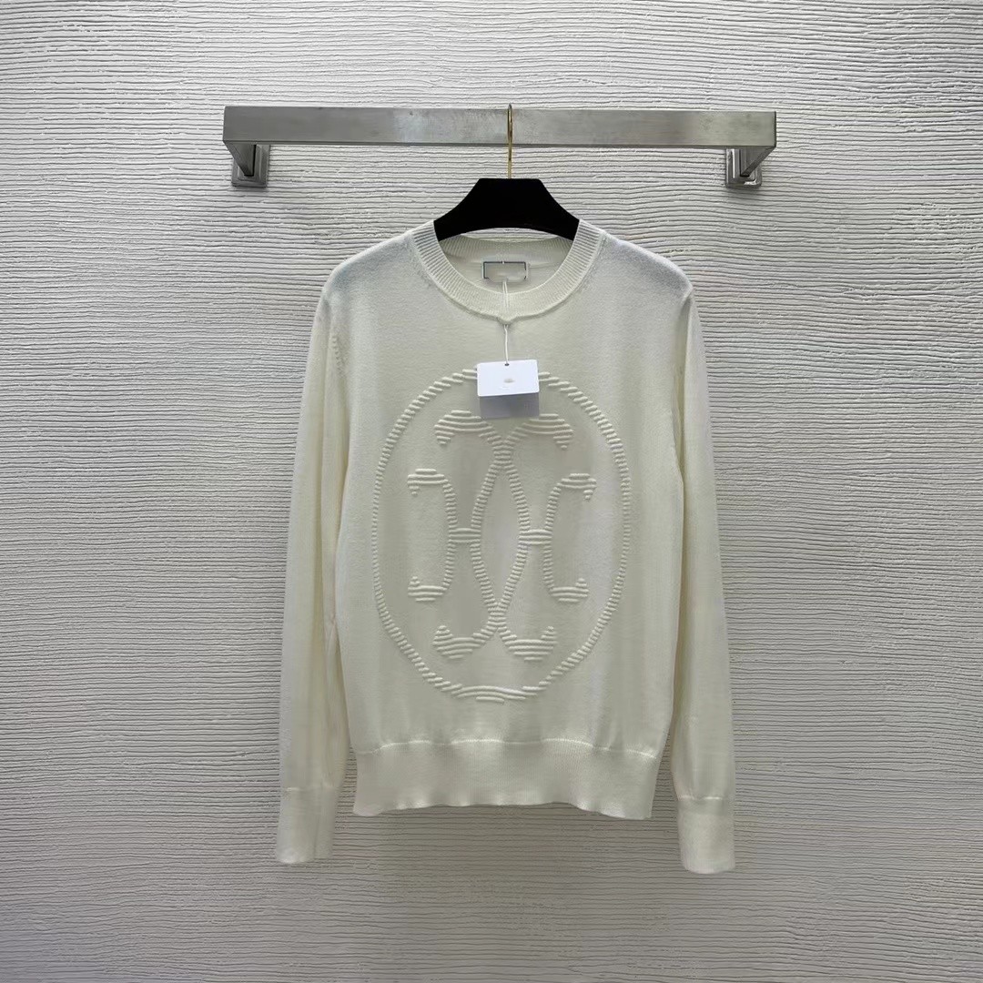 2022 Autumn Winter Milan Runway Sweaters O Neck Long Sleeve Women's Sweater High End Jacquard Pullover Designer Clothing 1127-1, White
2022 Autumn Winter Milan Runway Sweaters O Neck Long Sleeve Women's Sweater High End Jacquard Pullover Designer Clothing 1127-1, White