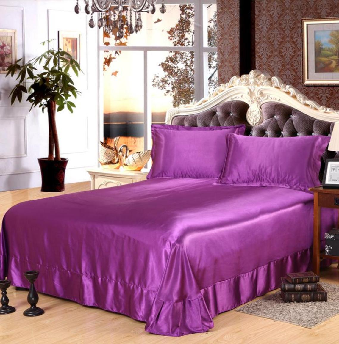Sheets Sets 18 Color Luxury Silk Satin Flat Bed Sheet Coverlet Bedding Home Bedroom Bedspread Bedclothes Twin Queen Coverli, 094
Sheets Sets 18 Color Luxury Silk Satin Flat Bed Sheet Coverlet Bedding Home Bedroom Bedspread Bedclothes Twin Queen Coverli, 094