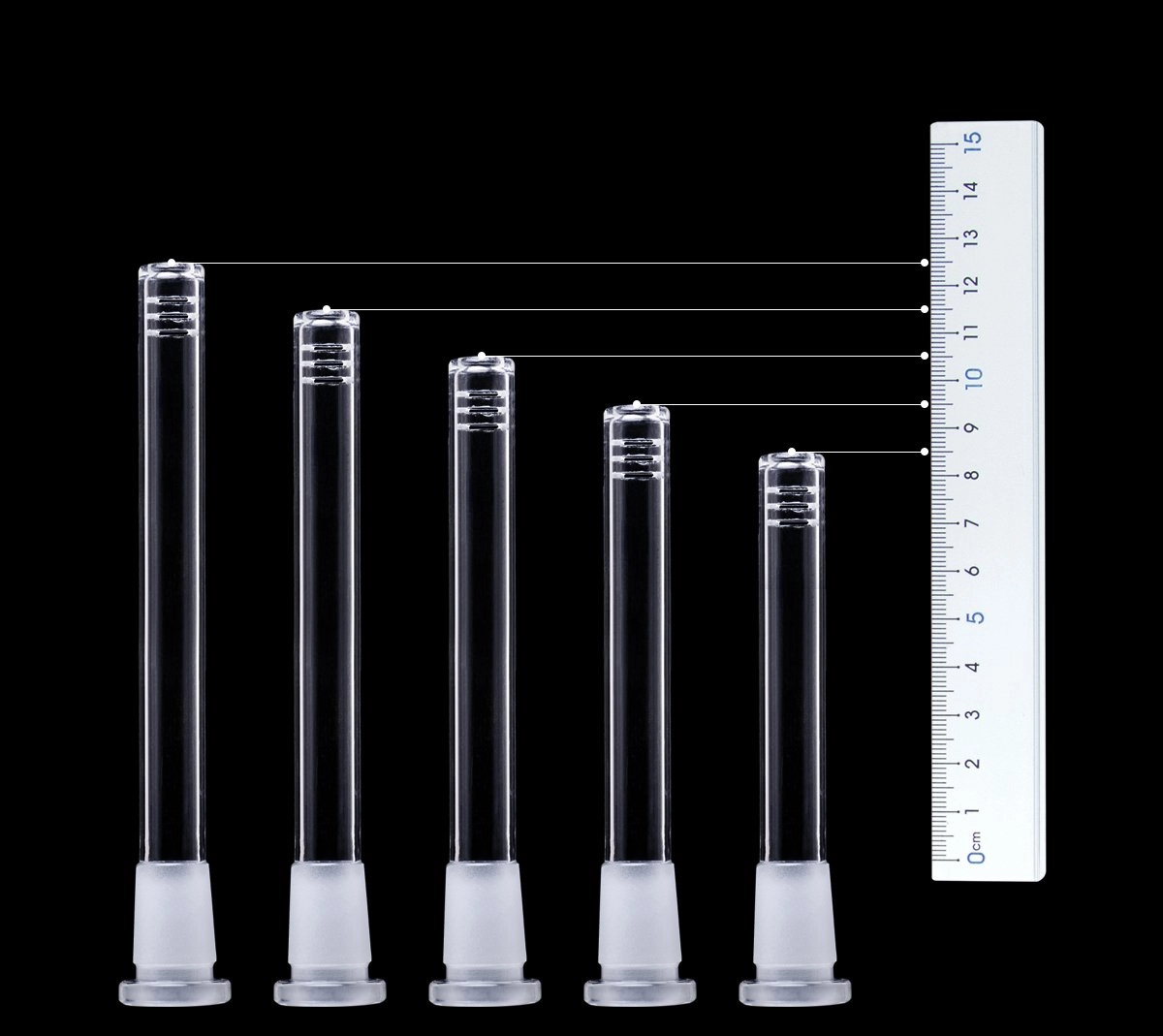 Diffused Glass Bong Downstem Replacement 18mm to 14mm Slitted Down Stem Diffuser Slider 3 inch-6 inch for Beaker Straight Tube Water Pipes YAREONE Wholesale
Diffused Glass Bong Downstem Replacement 18mm to 14mm Slitted Down Stem Diffuser Slider 3 inch-6 inch for Beaker Straight Tube Water Pipes YAREONE Wholesale