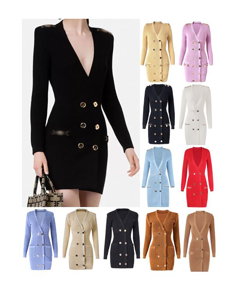 Womens Knits Tees Classical Luxury Designer Models Multi Styles V-neck Sexy Slim Dress Kaki Windbreaker Elegant Office Formal Dress Office-lady Clothes S, Express
Womens Knits Tees Classical Luxury Designer Models Multi Styles V-neck Sexy Slim Dress Kaki Windbreaker Elegant Office Formal Dress Office-lady Clothes S, Express