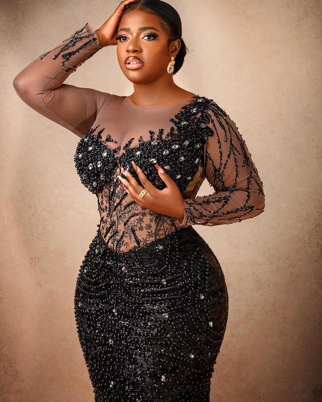 2022 Plus Size Arabic Aso Ebi Black Mermaid Sequined Prom Dresses Lace Beaded Crystals Evening Formal Party Second Reception Gowns Dress wly935