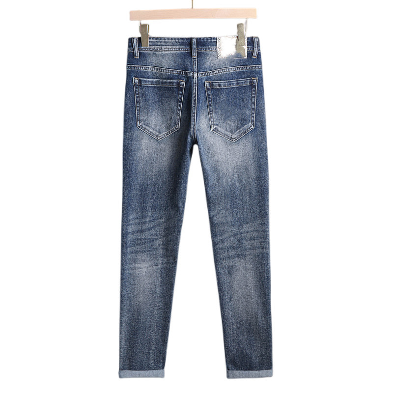 New JEANS chino Pants pant Men's trousers Stretch Autumn winter close-fitting jeans cotton slacks washed straight business casual CQ8258