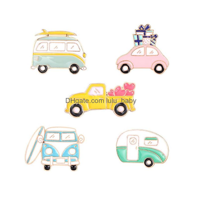 Pins Brooches Creative Cartoon Bus Brooches Set 5Pcs Gold Plated Enamel Paint Badges For Girls Car Alloy Lapel Pin Denim Shirt Fash Dh06R
Pins Brooches Creative Cartoon Bus Brooches Set 5Pcs Gold Plated Enamel Paint Badges For Girls Car Alloy Lapel Pin Denim Shirt Fash Dh06R