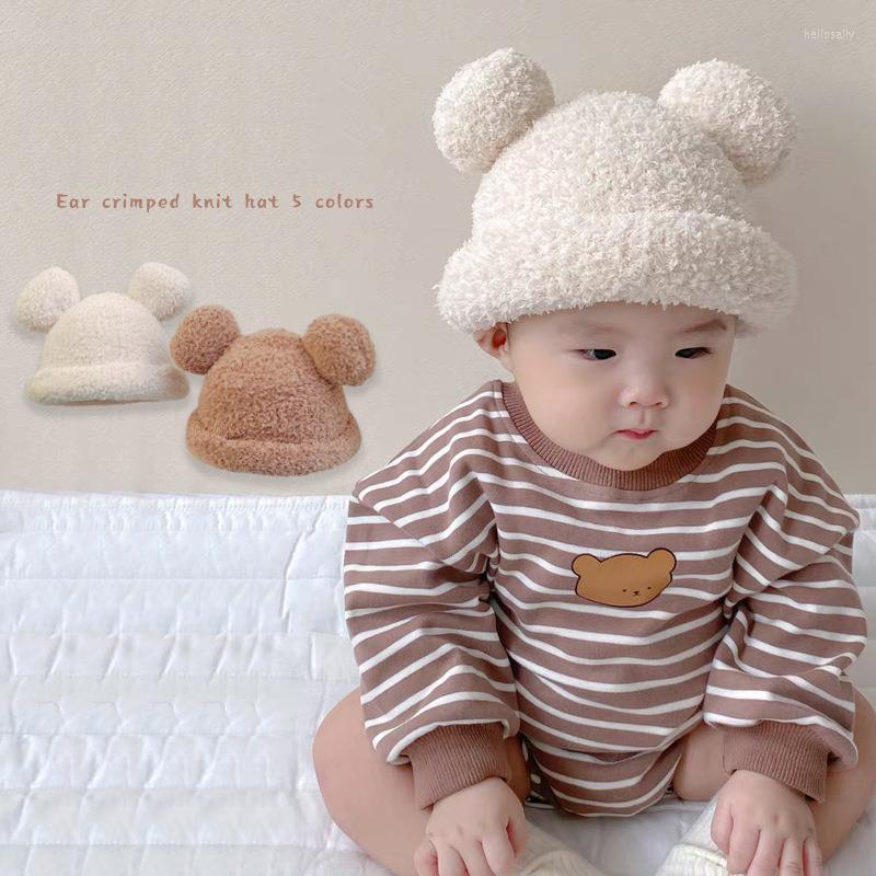 Berets Winter Cute Cartoon Bear Ear Baby Hat Soft Warm Knitted Boy Girl Hats Beanie Solid Color Infant Kids Toddler Cap Bonnet
Berets Winter Cute Cartoon Bear Ear Baby Hat Soft Warm Knitted Boy Girl Hats Beanie Solid Color Infant Kids Toddler Cap Bonnet
