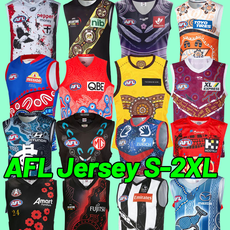 AFL port Adelaide crows Essendon Bombers jersey Brisbane Lions fremantle dockers tank top gold coast suns Hawthorn Hawks vest Australian Rules football jerseys, As shown
AFL port Adelaide crows Essendon Bombers jersey Brisbane Lions fremantle dockers tank top gold coast suns Hawthorn Hawks vest Australian Rules football jerseys, As shown