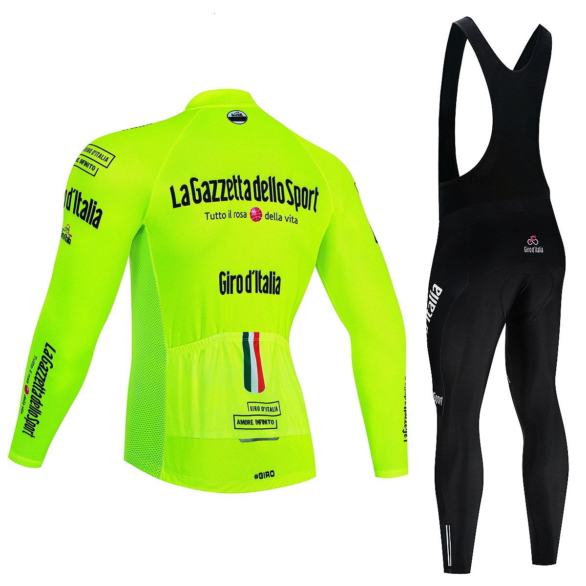 Cycling Jersey Sets Tour Of Italy Warm Winter Thermal Fleece Men Outdoor Riding MTB Ropa Ciclismo Bib Pants Set Clothing 221125