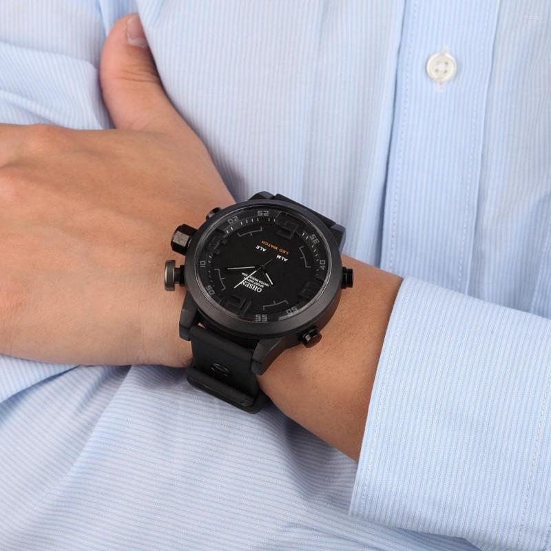 Wristwatches Fashion Outdoor Sport Quartz Watches Men Multifunction Waterproof Black Military Digital Wristwatch Clock Relogio Masculino, White watch
Wristwatches Fashion Outdoor Sport Quartz Watches Men Multifunction Waterproof Black Military Digital Wristwatch Clock Relogio Masculino, White watch