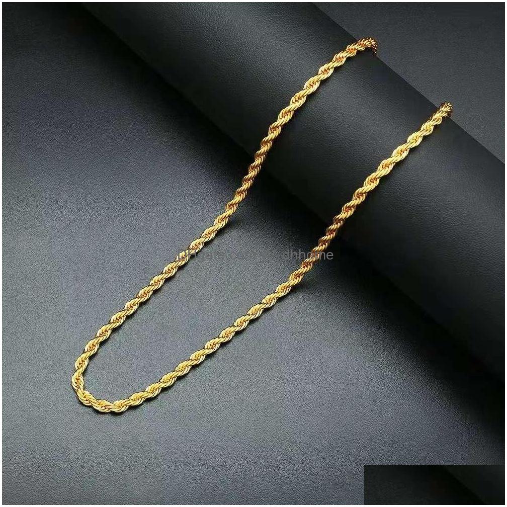Pendant Necklaces Hip Hop Chain Necklace Men Rapper Trendy Golden Cuba Chains 18 K Real Gold Plated Twist Jewelry Drop Delivery Neck Dhulv
Pendant Necklaces Hip Hop Chain Necklace Men Rapper Trendy Golden Cuba Chains 18 K Real Gold Plated Twist Jewelry Drop Delivery Neck Dhulv