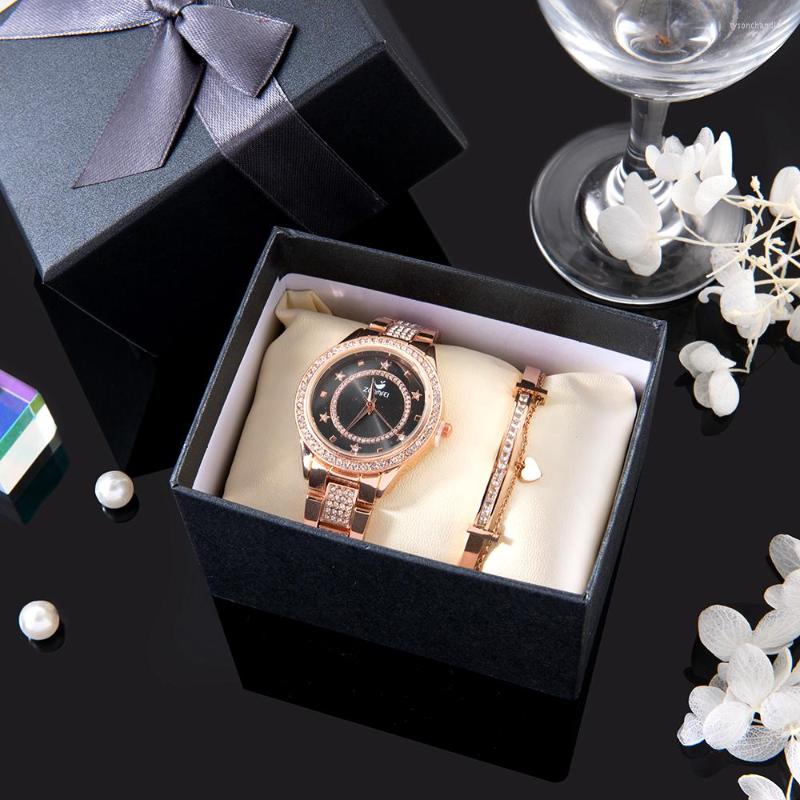 Wristwatches 2Pcs Zonmfei Brand Women Watch Bracelet Necklace Set Female Jewelry Fashion Luxury Bangle For Valentine's Gift, Rose gold no box
Wristwatches 2Pcs Zonmfei Brand Women Watch Bracelet Necklace Set Female Jewelry Fashion Luxury Bangle For Valentine's Gift, Rose gold no box