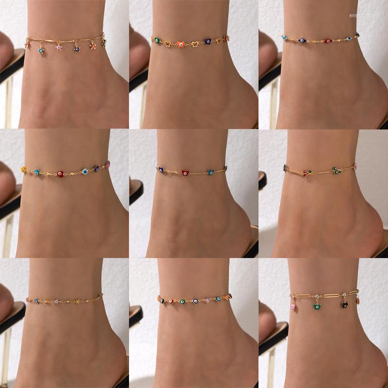 Anklets Colorul Eye Sun Tassel INS Butterfly Cherry Handmade Foot Chain For Women Men Adjustable Bohemian Jewelry
Anklets Colorul Eye Sun Tassel INS Butterfly Cherry Handmade Foot Chain For Women Men Adjustable Bohemian Jewelry