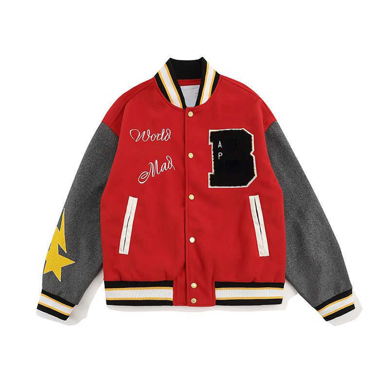 American hip hop jackets men baseball jacket ap fashion warm buckle cardigan coat designer mens women oversize outerwear 18 styles
American hip hop jackets men baseball jacket ap fashion warm buckle cardigan coat designer mens women oversize outerwear 18 styles