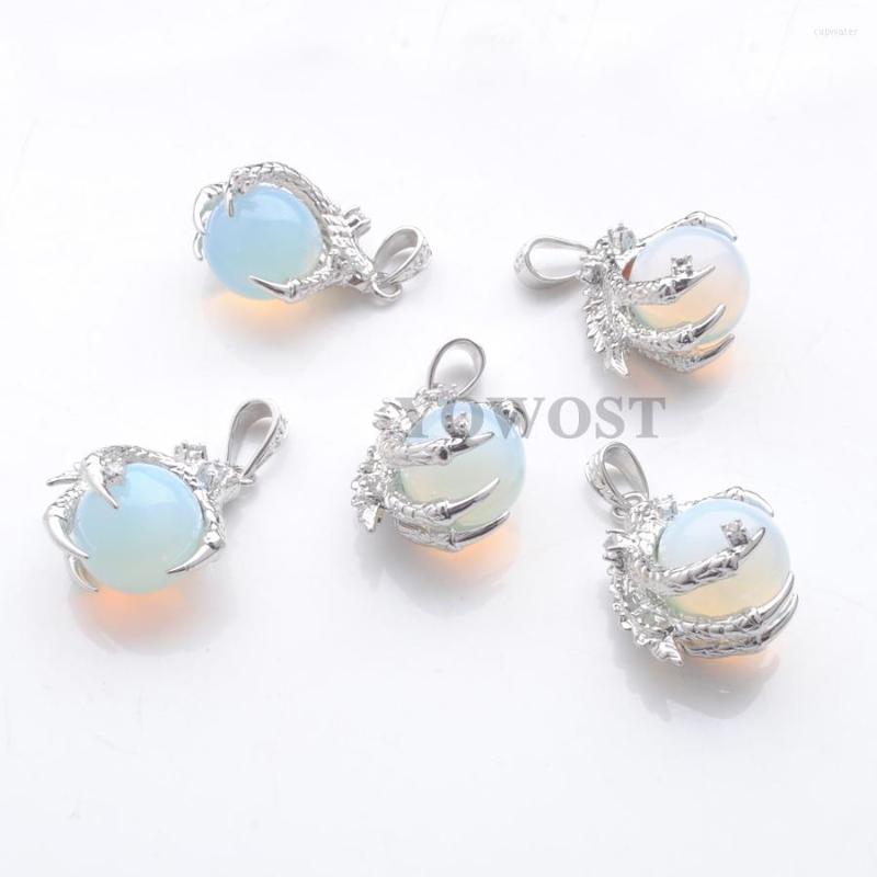 Pendant Necklaces Wholesale 5Pcs/Lot Natural Stone Opal Pendants Round Ball Bead Dragon Claw Crystal Reiki Chakra Women Gift QN3105
Pendant Necklaces Wholesale 5Pcs/Lot Natural Stone Opal Pendants Round Ball Bead Dragon Claw Crystal Reiki Chakra Women Gift QN3105