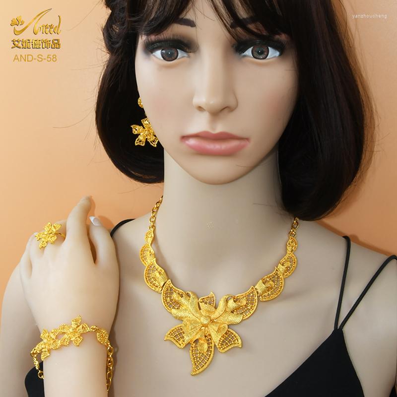 Necklace Earrings Set Dubai Gold Plated Jewelry Nigerian Ethiopian Luxury Flower Bracelet Ring Sets Eritrea Wedding Party Gifts, Picture shown
Necklace Earrings Set Dubai Gold Plated Jewelry Nigerian Ethiopian Luxury Flower Bracelet Ring Sets Eritrea Wedding Party Gifts, Picture shown