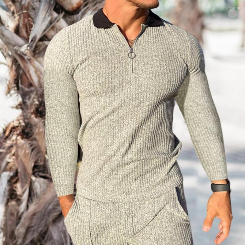 Men's Tracksuits 2 Pcs/Set Spring Tracksuit Zipper Men Autumn Striped Texture T-shirt Pants Set, Grey
Men's Tracksuits 2 Pcs/Set Spring Tracksuit Zipper Men Autumn Striped Texture T-shirt Pants Set, Grey