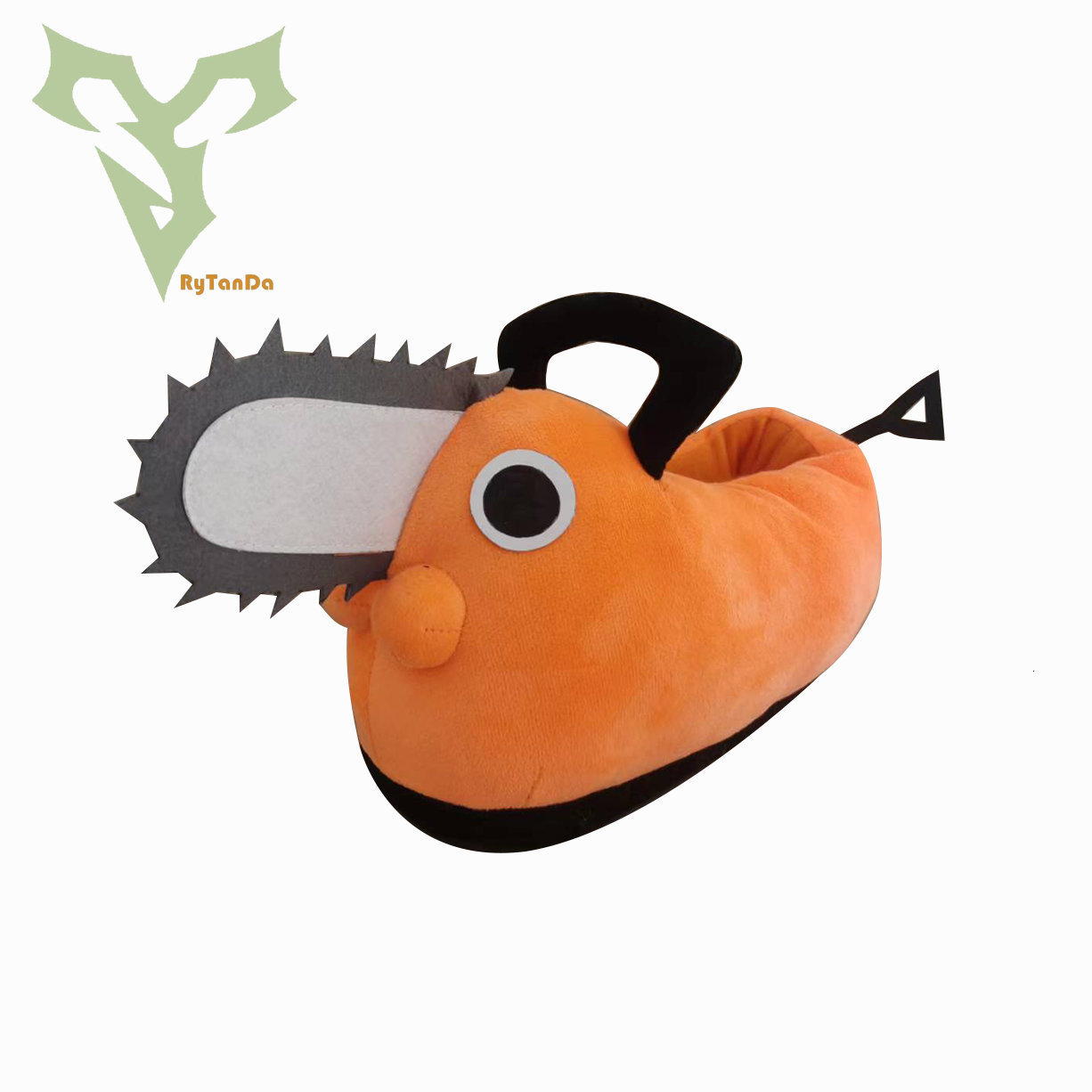 Plush Dolls Chainsaw Man Pochita Slipper Peluche Chainsawman Shoes Anime Happy Orange Dog Stuffed Soft Toy Kawaii ie Gift 221128
