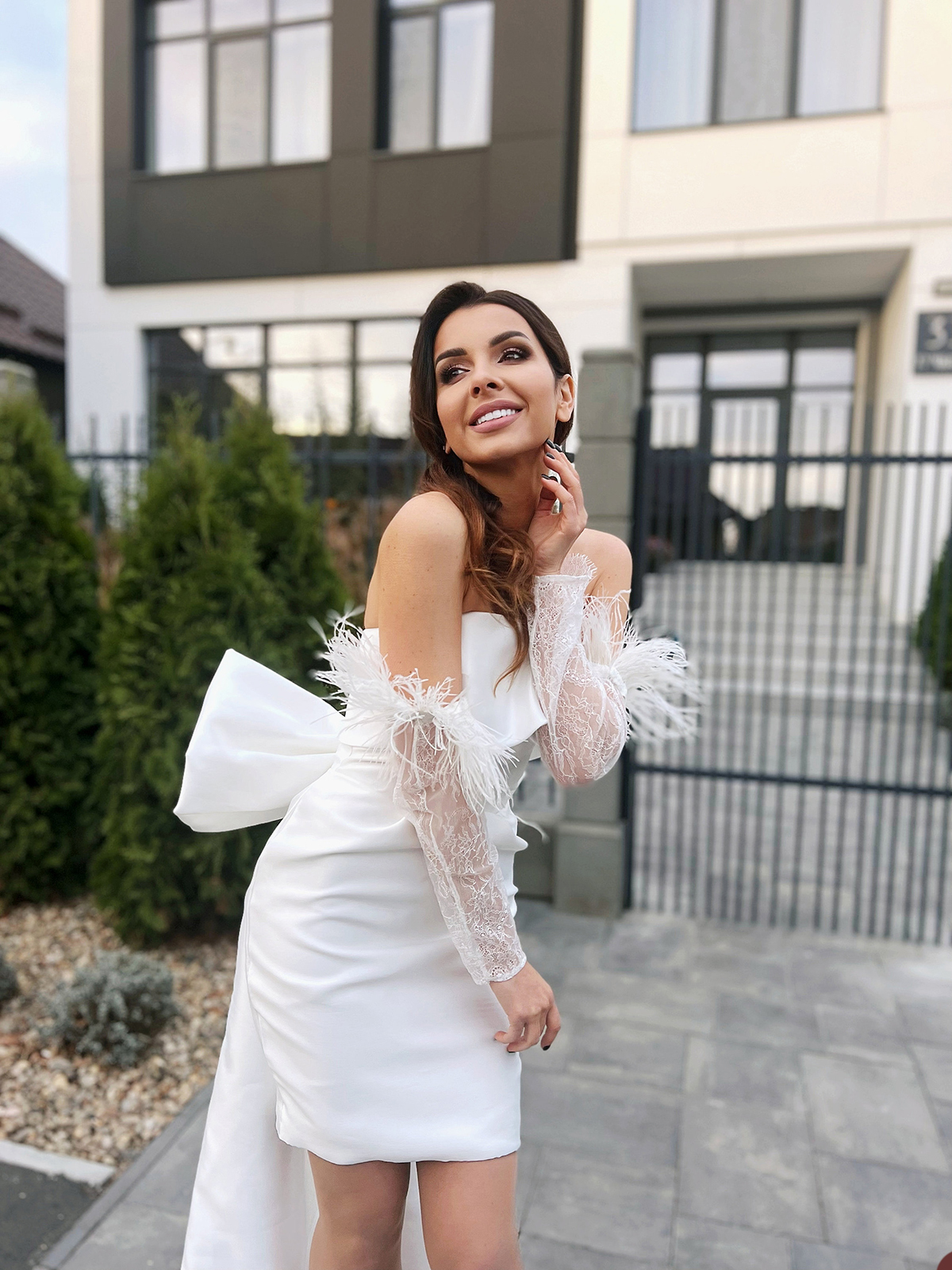 Chic Satin Mermaid Wedding Dress Sweetheart Neck Removable Long Sleeve Lace Bridal Gowns vestido de casamento