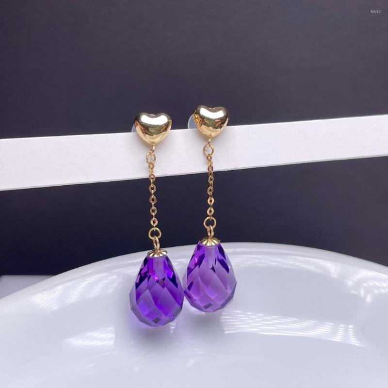 Stud Earrings Shilovem 18K Yellow Gold Piezoelectric Amethyst Fine Jewelry Trendy Gift Plant Women 8 11mm Myme0811582z
Stud Earrings Shilovem 18K Yellow Gold Piezoelectric Amethyst Fine Jewelry Trendy Gift Plant Women 8 11mm Myme0811582z