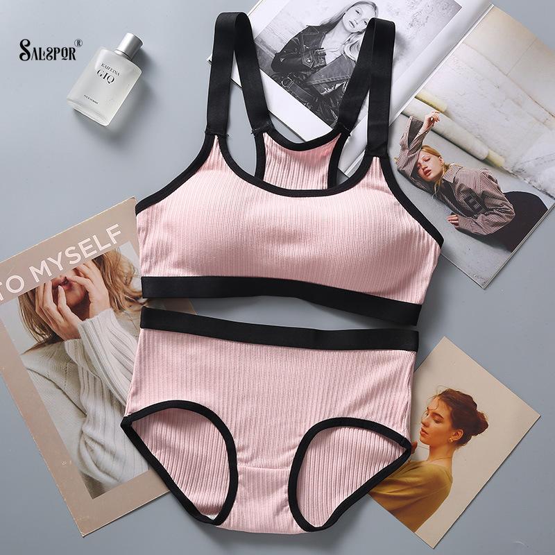 Bras Sets SALSPOR Women Seamless Bra Set Push Up Wireless Underwear Sexy Low Rise Cotton Panties Thin Sport Suit, Pink bra set
Bras Sets SALSPOR Women Seamless Bra Set Push Up Wireless Underwear Sexy Low Rise Cotton Panties Thin Sport Suit, Pink bra set