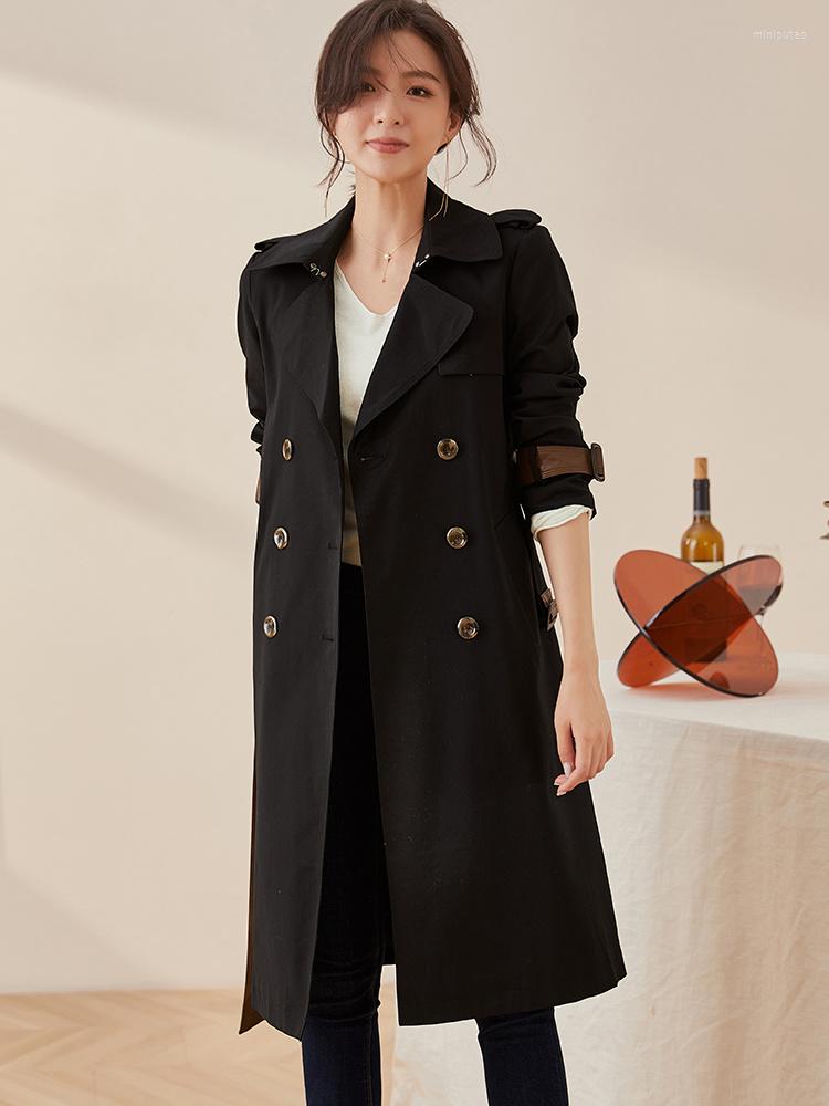 Women' Trench Coats Temperament Intellectual British Windbreaker Women' Style Patchwork Slim Fit Lace Up Waist Closing, Black
Women' Trench Coats Temperament Intellectual British Windbreaker Women' Style Patchwork Slim Fit Lace Up Waist Closing, Black