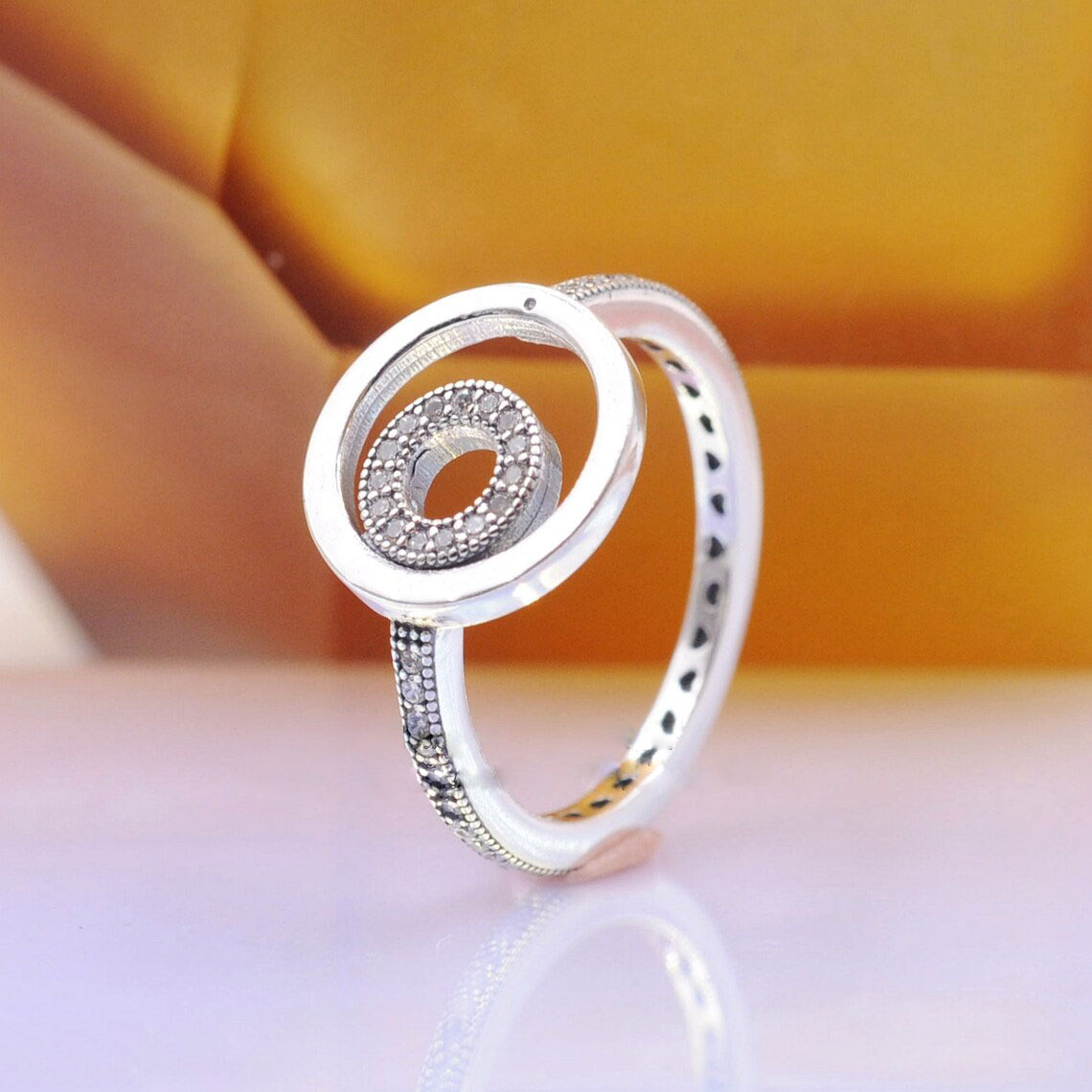 925 Sterling Silver Signature Logo Circles Pave Ring Fit Pandora Jewelry Engagement Wedding Lovers Fashion Ring For Women
925 Sterling Silver Signature Logo Circles Pave Ring Fit Pandora Jewelry Engagement Wedding Lovers Fashion Ring For Women