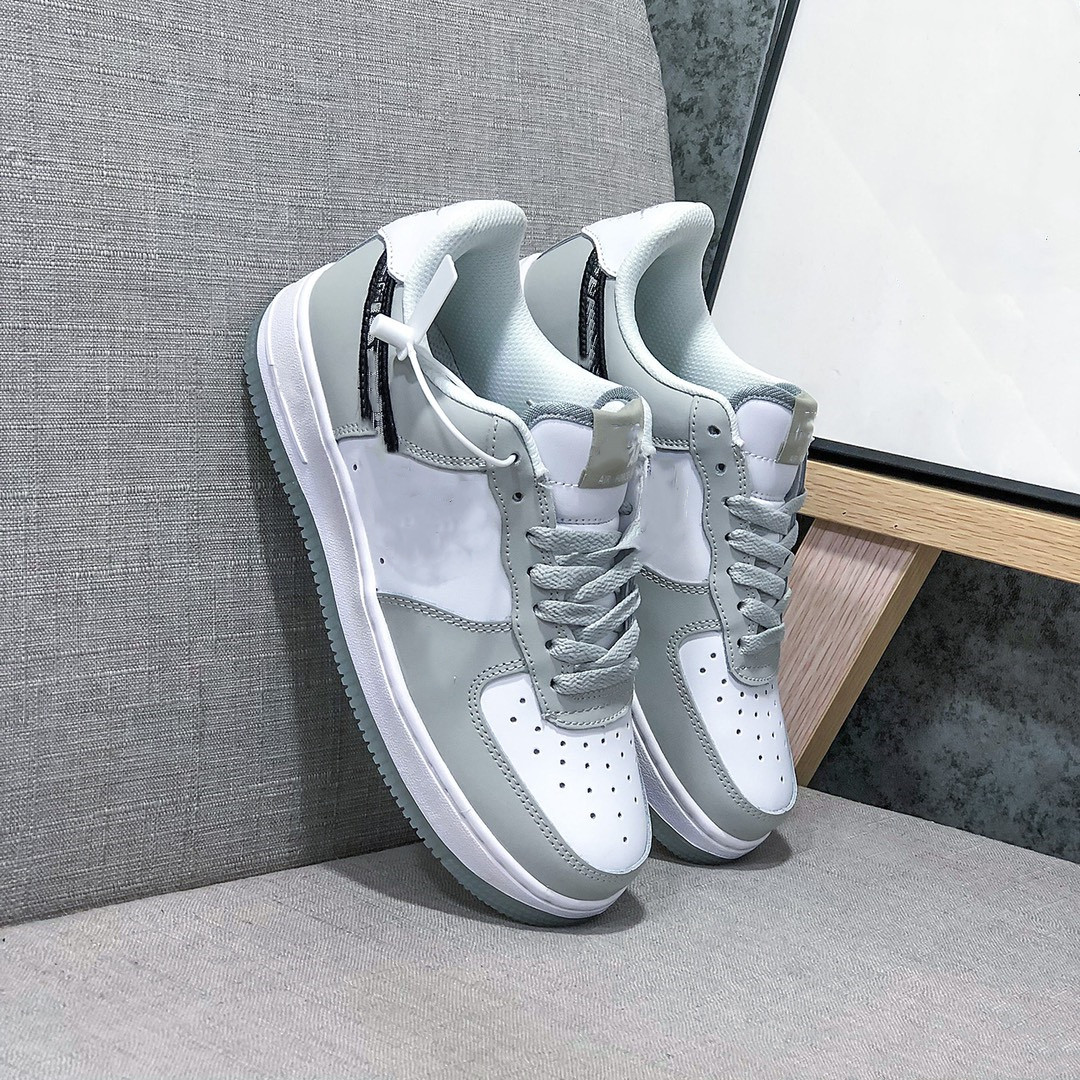 Le nouveau Low Cut One casual white af sneakers noir skateboard classic shoes