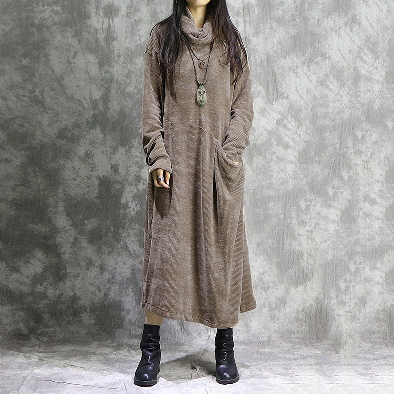 Casual Dresses ZANZEA Women Turtleneck Long Sleeve Corduroy Dress Autumn Vintage Solid Sundress Baggy Vestido Kaftan 221125, Beige
Casual Dresses ZANZEA Women Turtleneck Long Sleeve Corduroy Dress Autumn Vintage Solid Sundress Baggy Vestido Kaftan 221125, Beige