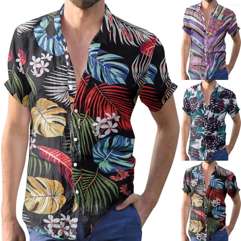Men's Casual Shirts Blouse Men Spring And Summer Top Colorful Floral Print Fashion Lapel Black Cotton Sweater T Loose, Blue
Men's Casual Shirts Blouse Men Spring And Summer Top Colorful Floral Print Fashion Lapel Black Cotton Sweater T Loose, Blue