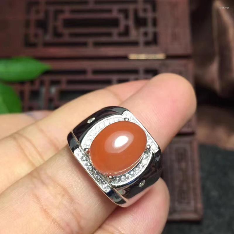 Cluster Rings Men Ring South Red Agate Natural Real 925 Sterling Silver Gem Size 10 12mm Fine
Cluster Rings Men Ring South Red Agate Natural Real 925 Sterling Silver Gem Size 10 12mm Fine