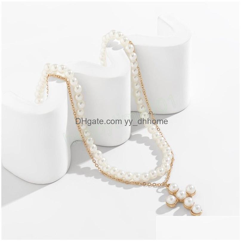 Pendant Necklaces Pearl Cross Jesus Pendant Necklace For Women Wed Bridal Elegant Bead Chain Christian Jewelry Accessories Drop Deli Dhb9H
Pendant Necklaces Pearl Cross Jesus Pendant Necklace For Women Wed Bridal Elegant Bead Chain Christian Jewelry Accessories Drop Deli Dhb9H