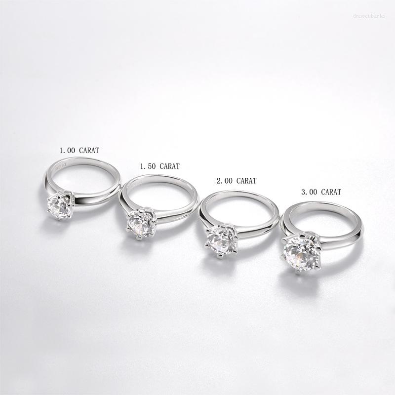 Wedding Rings Apaison 1ct-3ct Sparkling Moissanite For Women 925 Sterling Silver Color Party Fine Jewelry With Free Box
Wedding Rings Apaison 1ct-3ct Sparkling Moissanite For Women 925 Sterling Silver Color Party Fine Jewelry With Free Box