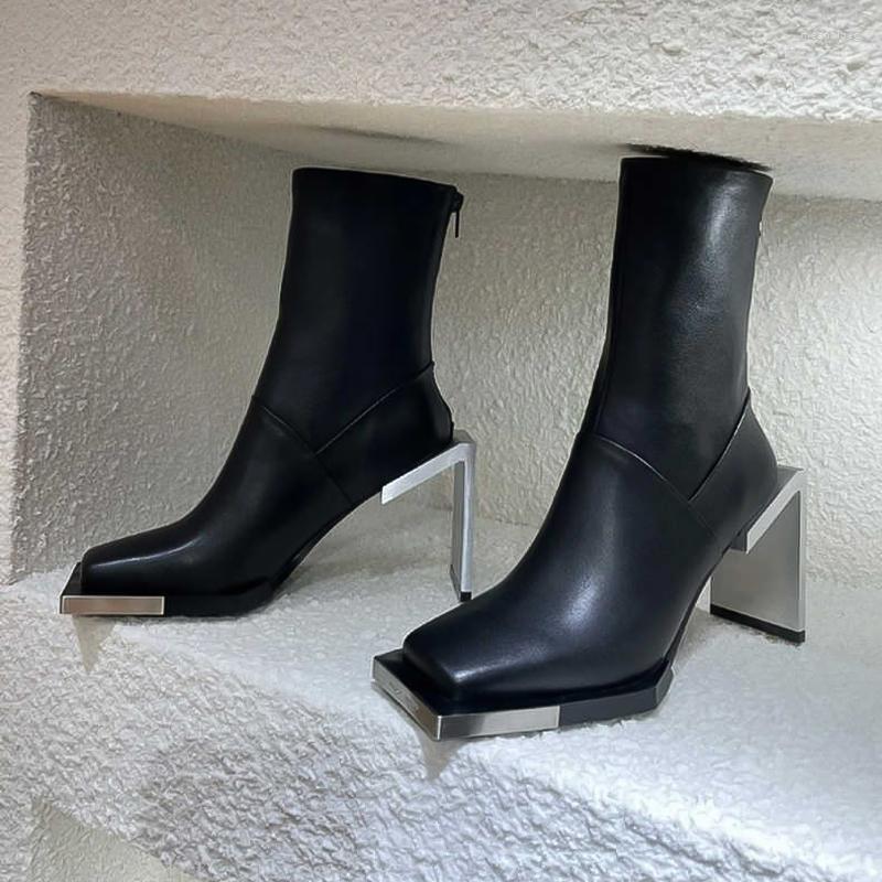 Boots Metal Toe Women's 2022 Fashionable Iron Square Niche Elastic High-heeled Ankle, Picture shown
Boots Metal Toe Women's 2022 Fashionable Iron Square Niche Elastic High-heeled Ankle, Picture shown