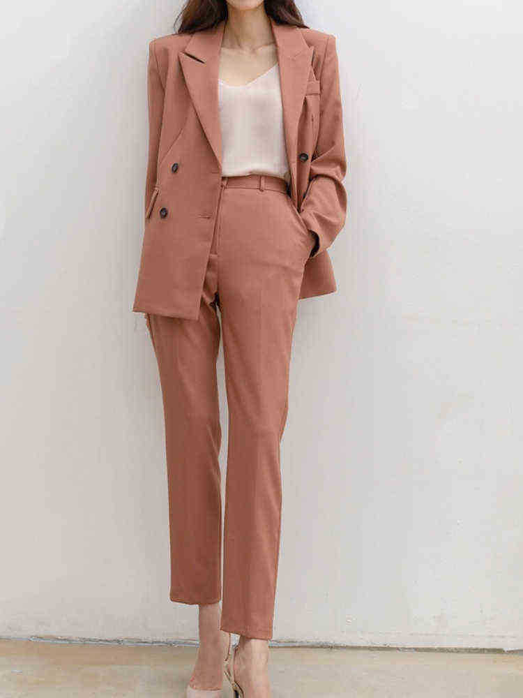 Spring Office Lady Blazer Suits Korean Style Suit Jacket JacketAnkle Length Pants 2 Two Piece Set Women outfits Ensemble Femme J220813, Suit pants suit
Spring Office Lady Blazer Suits Korean Style Suit Jacket JacketAnkle Length Pants 2 Two Piece Set Women outfits Ensemble Femme J220813, Suit pants suit