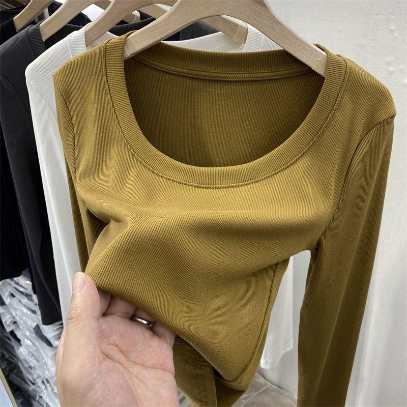 Women' T Shirts European And American Style 2022 Design Slim Modal T-shirts Women Casual Solid Color O-neck Tops Tees, Yellow
Women' T Shirts European And American Style 2022 Design Slim Modal T-shirts Women Casual Solid Color O-neck Tops Tees, Yellow