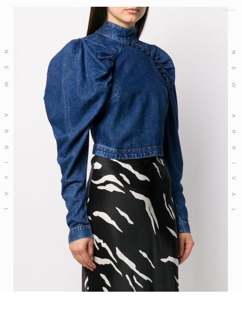 Women' Jackets Women' Spring Fashion Stand Collar Leg Of Lamb Sleeves Waist Slim Solid Color All-match Denim Top Shirt, Blue 
Women' Jackets Women' Spring Fashion Stand Collar Leg Of Lamb Sleeves Waist Slim Solid Color All-match Denim Top Shirt, Blue