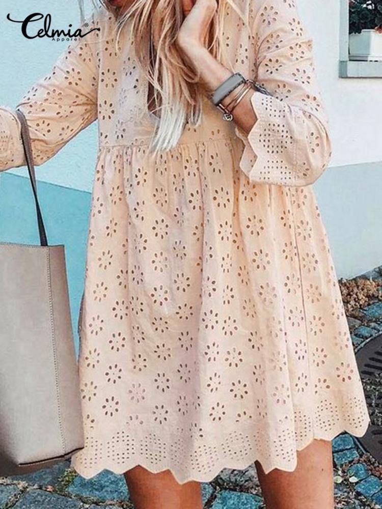 Casual Dresses Celmia Women Holiday Short Vestido Cotton V neck Stitching Summer Sundress Floral Hollow Out Elegant Lady Mini Dress 221125, Yellow
Casual Dresses Celmia Women Holiday Short Vestido Cotton V neck Stitching Summer Sundress Floral Hollow Out Elegant Lady Mini Dress 221125, Yellow