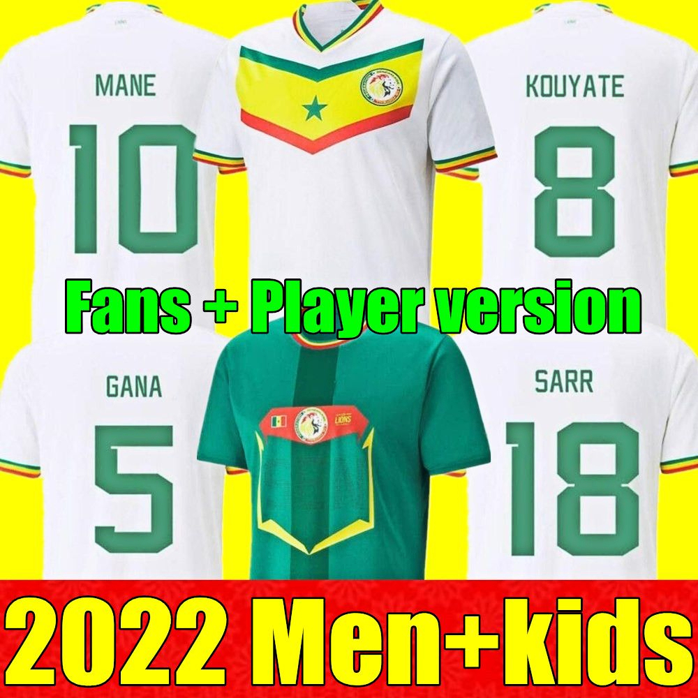2022 Senegal Soccer Jersey fans Player version 22 23 home away green Balde KOULIBALY MANE football team jerseys Football shirt 1125, Home+world cup patch
2022 Senegal Soccer Jersey fans Player version 22 23 home away green Balde KOULIBALY MANE football team jerseys Football shirt 1125, Home+world cup patch