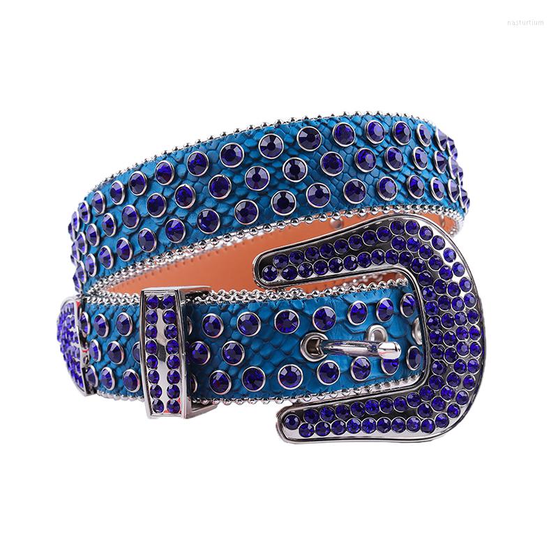 Belts Western Cowboy Blue Rhinestone Belt Punk Bling Colorful Crystal Y2k Chic Design Diamond Decorative For Woman Man
Belts Western Cowboy Blue Rhinestone Belt Punk Bling Colorful Crystal Y2k Chic Design Diamond Decorative For Woman Man