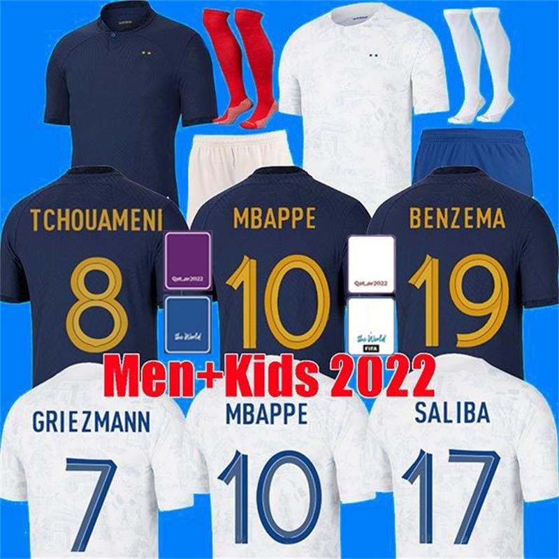 2022 World Cup France soccer jerseys MBAPPE GRIEZMANN Dembele GIROUD Guendouzi Tchouameni VARANE KOUNDE BENZEMA NKUNKU Maillot de football shirt Men kids kit Set, Color 1
2022 World Cup France soccer jerseys MBAPPE GRIEZMANN Dembele GIROUD Guendouzi Tchouameni VARANE KOUNDE BENZEMA NKUNKU Maillot de football shirt Men kids kit Set, Color 1