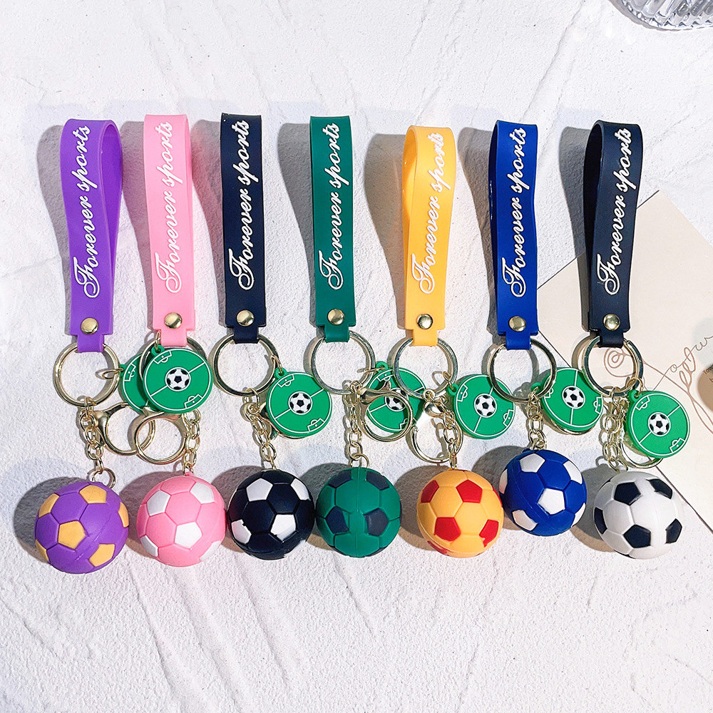 Simulation Football Bag Key Chains Rings Lanyards PVC Round Ball Pendant Keyrings Charms Jewelry Car Keychains Holder Soccer Sport Souvenir Gifts for Fans
Simulation Football Bag Key Chains Rings Lanyards PVC Round Ball Pendant Keyrings Charms Jewelry Car Keychains Holder Soccer Sport Souvenir Gifts for Fans