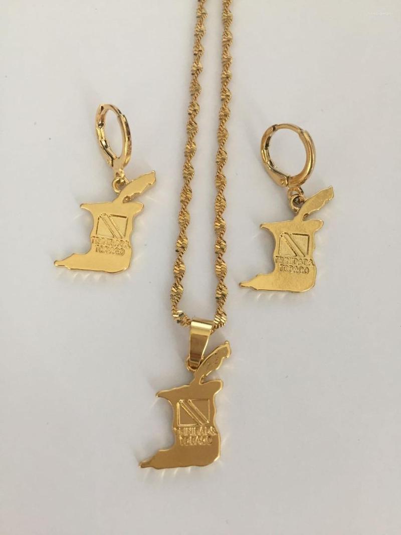 Necklace Earrings Set Gold Color Trinidad And Tobago Map Flag Drop Pendant Trendy Jewelry Gifts Party Women Girls Kids Sets, Picture shown
Necklace Earrings Set Gold Color Trinidad And Tobago Map Flag Drop Pendant Trendy Jewelry Gifts Party Women Girls Kids Sets, Picture shown
